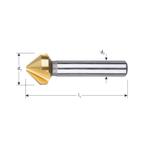 Rotec HSS-G Verzinkfrees 90°, TIN,DIN 335C, ø20,5 (M10), Verzenden, Nieuw