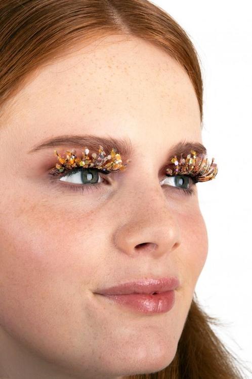 PXP Nep Wimpers Glitter Glow In The Dark Tournesol Calypso, Hobby en Vrije tijd, Feestartikelen, Nieuw, Verzenden