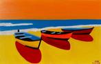 Alonso Cuesta - Tres al sol - XL, Antiek en Kunst, Kunst | Schilderijen | Modern