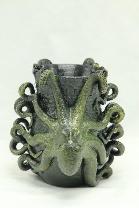 Beeld, Decorative octopus pot - 18 cm - Hars, Antiek en Kunst, Kunst | Designobjecten