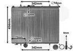 RADIATOR VOOR PEUGEOT 206 2_ 1998-2009 133059, Auto-onderdelen, Ophalen of Verzenden, Nieuw