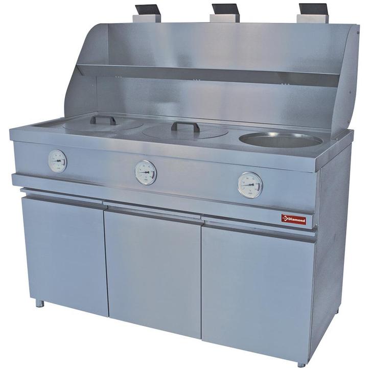 Friteuse Gas 3 x 13 liter HorecaTraders, Zakelijke goederen, Horeca | Keukenapparatuur, Verzenden