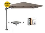 Challenger T2 premium zweefparasol 350x260 cm havanna  met, Ophalen of Verzenden, Nieuw