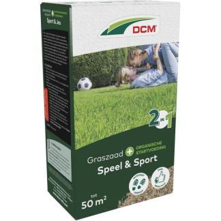 Graszaad speelgazon 2-in-1 | DCM | 50 m², Tuin en Terras, Gras en Kunstgras, Nieuw, Verzenden