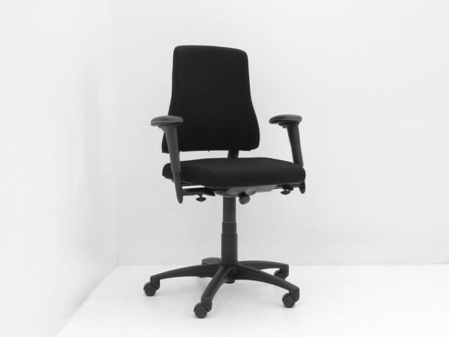 Bureaustoel BMA Axia hoge rug - zwart - 5-poots zwart -, Huis en Inrichting, Bureaus, Gebruikt, Ophalen of Verzenden