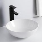 SALE - Luka 39 - Glans wit - Waskom -  -  - Keramiek -  Rond, Ophalen of Verzenden, Nieuw