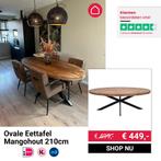 Ovale Eettafel Mangohout van 210cm al v.a. €449,- !!