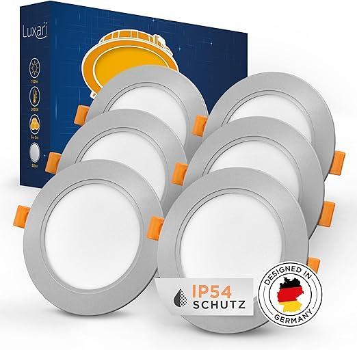 Inbouwspots LED 9 watt, Zilverkleur, Luxari IP 54, Huis en Inrichting, Overige Huis en Inrichting, Ophalen of Verzenden
