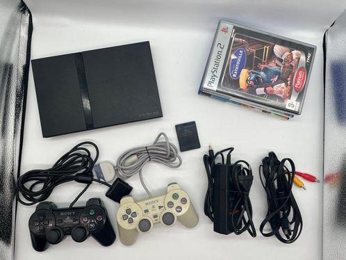 Sony - Playstation 2 (PS2) - Slim Edition - 4 Games - 2, Spelcomputers en Games, Spelcomputers | Overige Accessoires