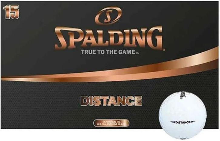 SPALDING DISTANCE GOLFBALLEN 15 PACK WIT, Sport en Fitness, Golf, Bal(len), Nieuw, Ophalen of Verzenden