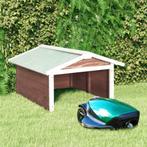 vidaXL Overkapping voor grasmaaier 72x87x50 cm vurenhout, Tuin en Terras, Verzenden, Nieuw