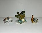 Karl Ens, Volkstedt - Beeldje - Set of 3 Porcelain Birds (3), Antiek en Kunst