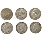 Spanje. Lot comprising 6 Silver Coins. 5 Pesetas. 1870/1889, Postzegels en Munten, Munten | Europa | Niet-Euromunten