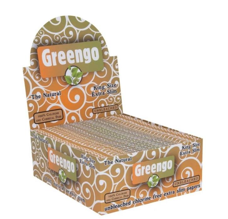 Greengo unbleached king size extra slim Display (50 stuks), Verzamelen, Rookartikelen, Aanstekers en Luciferdoosjes, Nieuw, Verzenden