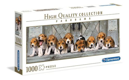 Clementoni Volwassen Puzzel, Beagles - 1000 Stukjes - Panora, Hobby en Vrije tijd, Denksport en Puzzels, Nieuw, Verzenden