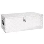 vidaXL Opbergbox 80x39x30 cm aluminium zilverkleurig, Verzenden, Nieuw