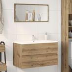 vidaXL Badkamerwandkast 80x38,5x45 cm bewerkt hout, Huis en Inrichting, Verzenden, Nieuw, Minder dan 100 cm