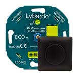 LED dimmer Lybardo Eco+ 3-200 watt met zwart afdekraam |, Verzenden, Nieuw, Overige typen