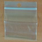 100 Gripzakjes 40x40 mm 50 micron met 5 mm gat, Verzenden, Nieuw in verpakking