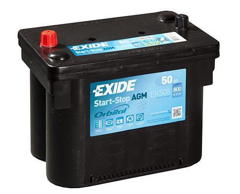 Exide EK508 Accu 50AH Batterij 800A AGM 12V Start Stop (..., Auto-onderdelen, Accu's en Toebehoren, Nieuw, Ophalen of Verzenden