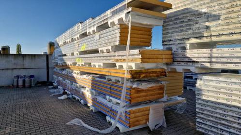 sandwich Wandpanelen 100 mm, Diverse kleuren,  ca. 8 meter, Doe-het-zelf en Verbouw, Platen en Panelen, Gebruikt, 100 mm of meer