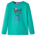 vidaXL Kindershirt met lange mouwen 116 felgroen, Verzenden, Nieuw