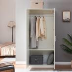 Kledingkast Eiselfing 176x80x52 cm wit [en.casa], Huis en Inrichting, Verzenden, Nieuw