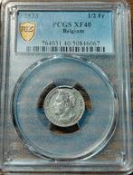 België. Leopold I. 1/2 Franc 1833 - zeldzaamste jaar van de