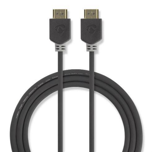 Nedis High Speed HDMI-Cbl HDMI-Conn.-HDMI-Conn. 20m GY, Computers en Software, Pc- en Netwerkkabels, Nieuw, Ophalen of Verzenden