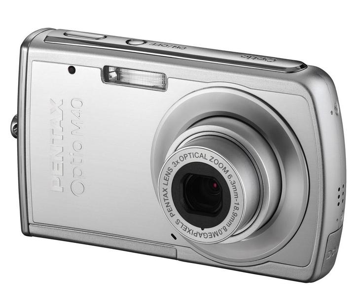 Pentax Optio M40 Digitale Compact Camera - Zilver (In doos), Audio, Tv en Foto, Fotocamera's Digitaal, Zo goed als nieuw, Verzenden