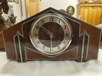 Tafelklok - Amsterdamer Schule - Art Deco Chroom, Glas, Hout, Antiek en Kunst