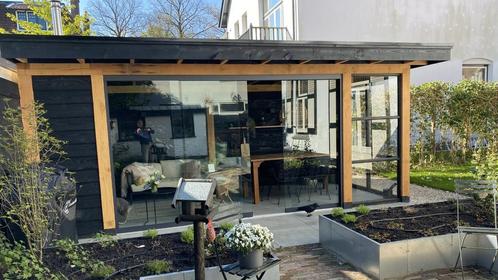 Overkapping met steellook glaswand 600x300cm type Jim, Tuin en Terras, Overkappingen, Ophalen of Verzenden