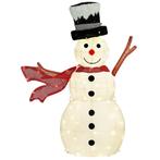 78er LED Kerstdecoratie, Kerst Sneeuwpop In Warm Wit, Stalen, Verzenden, Nieuw