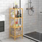 Bamboe staande opbergrek met 5 legplanken 110x33x33cm, Huis en Inrichting, Kasten | Televisiemeubels, Verzenden, Nieuw