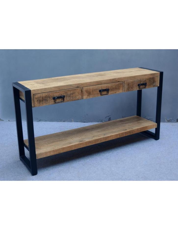 AKTIE: Nu 15% KORTING! Sidetable Bueno-Mango 120 t/m 180 cm, Huis en Inrichting, Tafels | Sidetables, 100 tot 150 cm, 25 tot 50 cm
