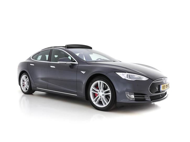 Zakelijke Lease |  Tesla Model S P85D Performance-Pack AWD [, Auto's, Tesla, Onderhoudsboekje, Lease, Zwart, Automaat, Hatchback