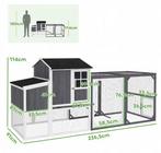 Houten Kippenhok met Legnest en Ren – Buitenverblijf, Verzenden, Nieuw