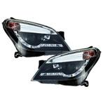Koplampen Opel Astra H DRL look Devil Eyes zwart, Ophalen of Verzenden, Nieuw