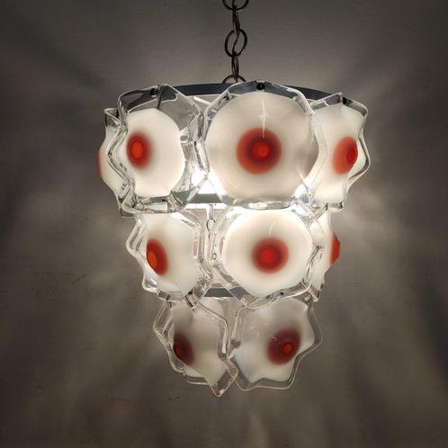 Ceiling Lamp 47 x 110 - Plafondlamp - Lustre Italiaans jaren, Antiek en Kunst, Kunst | Designobjecten