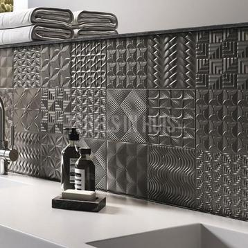 Wandtegel metallic decor 15x15 cm op=op wandtegel beschikbaar voor biedingen