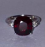 Ring - 18 karaat Witgoud Spinel - Diamant, Nieuw