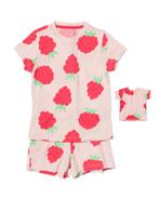HEMA Kinder shortama framboos + poppenpyjama roze, Verzenden, Nieuw