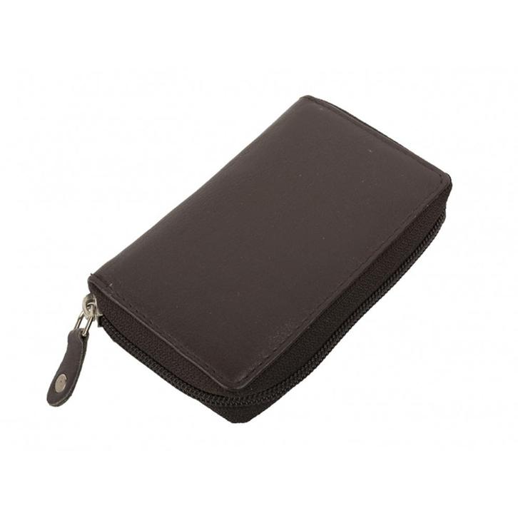 Houtkamp Creditcardhouder Waaier Leer - Bruin, Sieraden, Tassen en Uiterlijk, Portemonnees, Bruin, Nieuw, Overige merken, Leer