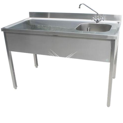 Rvs cheftafel zonder bodemschap 1000x700x900 mm (spoelbak re, Zakelijke goederen, Horeca | Meubilair en Inrichting, Nieuw in verpakking