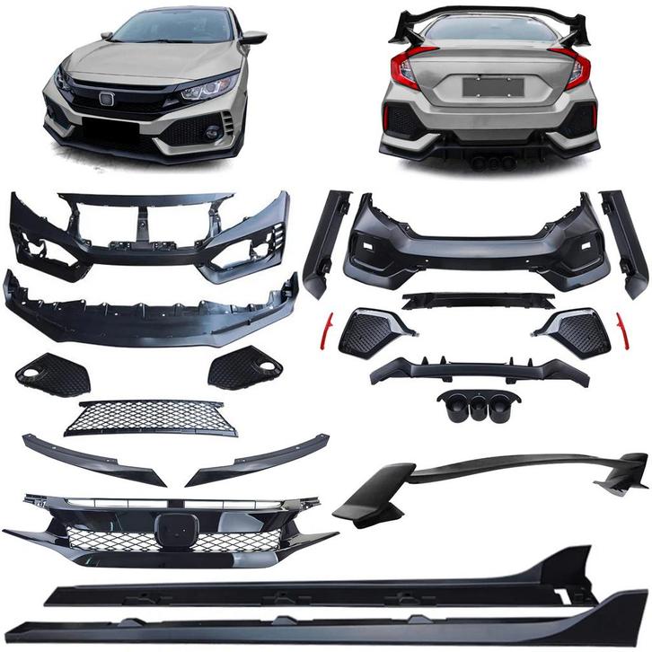 Bodykit Spoiler Honda Civic FK8 TR Performance 16-20, Auto-onderdelen, Carrosserie en Plaatwerk, Ophalen of Verzenden