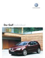 2006 VOLKSWAGEN GOLF INDIVIDUAL BROCHURE DUITS, Boeken, Nieuw, Volkswagen, Author
