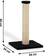 Beeztees Gina - Krabpaal - Zwart - 34x34x60 cm, Ophalen of Verzenden, Nieuw