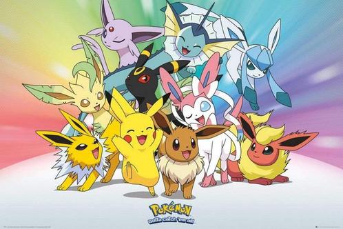 Poster Pokemon Eevee 61x91,5cm, Verzamelen, Posters, Nieuw, A1 t/m A3, Verzenden