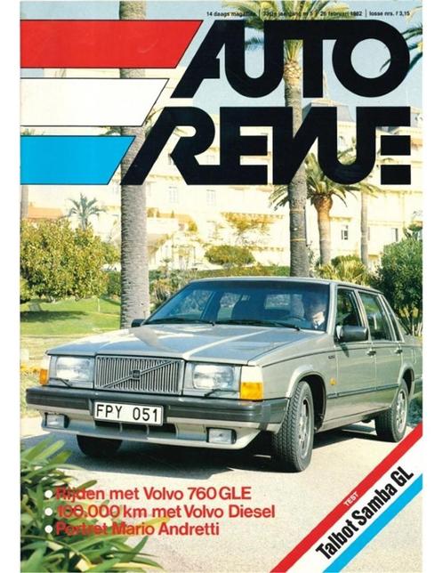 1982 AUTO REVUE MAGAZINE 05 NEDERLANDS, Boeken, Auto's | Folders en Tijdschriften