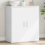 vidaXL Dressoir 79x38x80 cm bewerkt hout wit, Verzenden, Nieuw, 50 tot 100 cm, 25 tot 50 cm